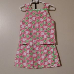 Chabre top/skirt outfit sz 4 reversible